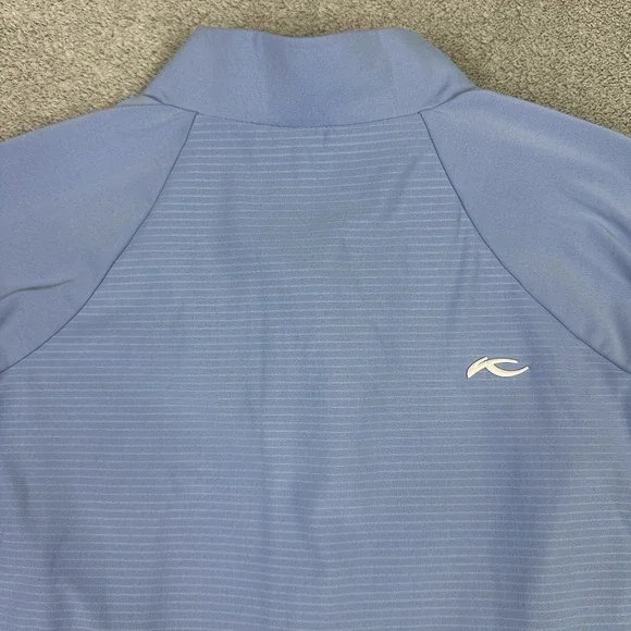 Kjus Jacket Womens Large 40 Blue Nina Midlayer Windbreaker Golf Course Logo - Picture 4 of 10